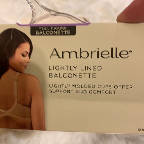 Ambrielle Size 38D full figure lightly lined bra.  NWT - Picture 5 of 9